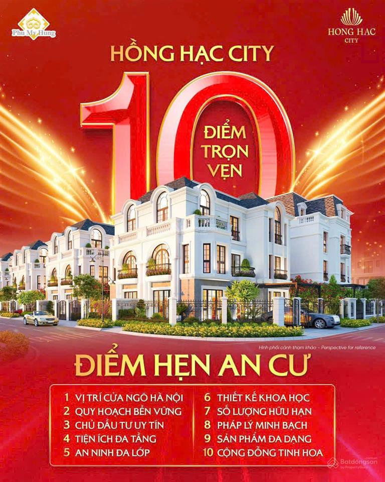 Bán shophouse hồng hạc city, phú mỹ hưng, bắc ninh