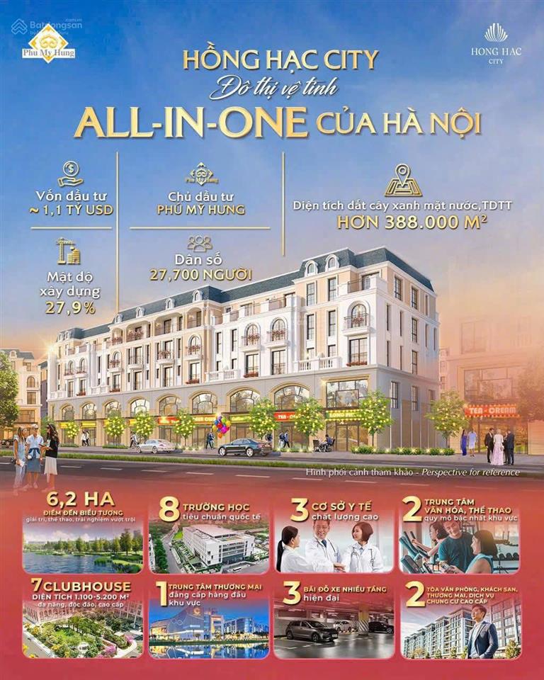 Bán shophouse hồng hạc city, phú mỹ hưng, bắc ninh