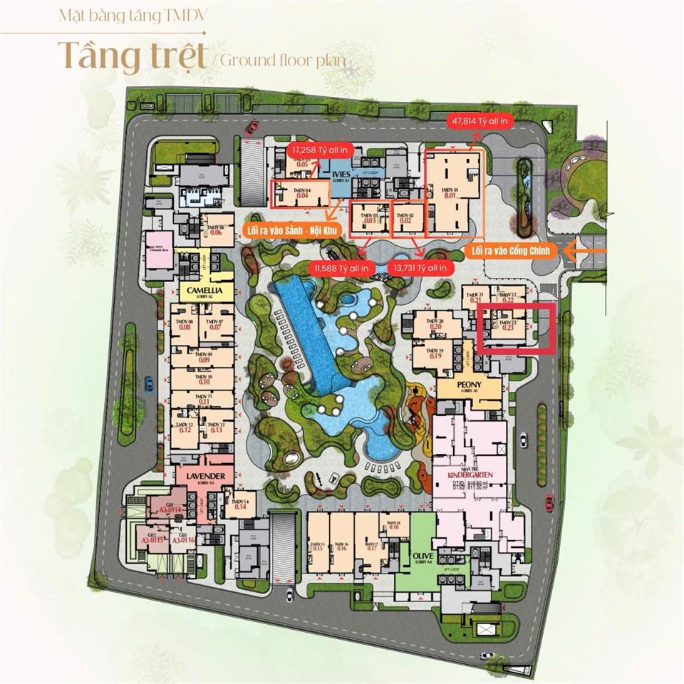 Bán shophouse dự án harmonie phú mỹ hưng. cam kêt thuê lại 8% trừ vào giá.tt20%,ls 0%,ck lênđến 13%