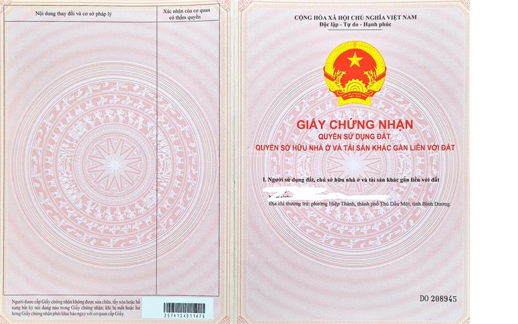 Bán ~ 150m2 đất ở đô thị (6x25m), trương định, phường phú lợi, thành phố hồ chí minh