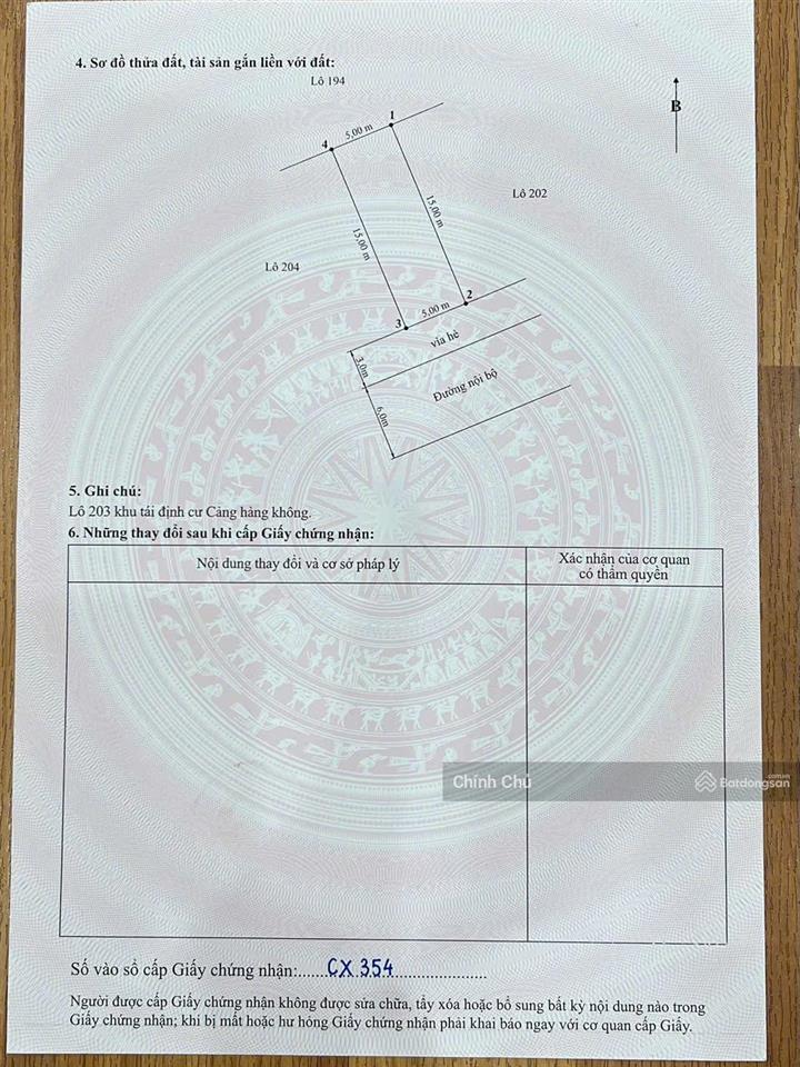 Chính chủ bán đất diện tích 75m2 sẵn sổ khu tđc tràng cát, hải an, hải phòng