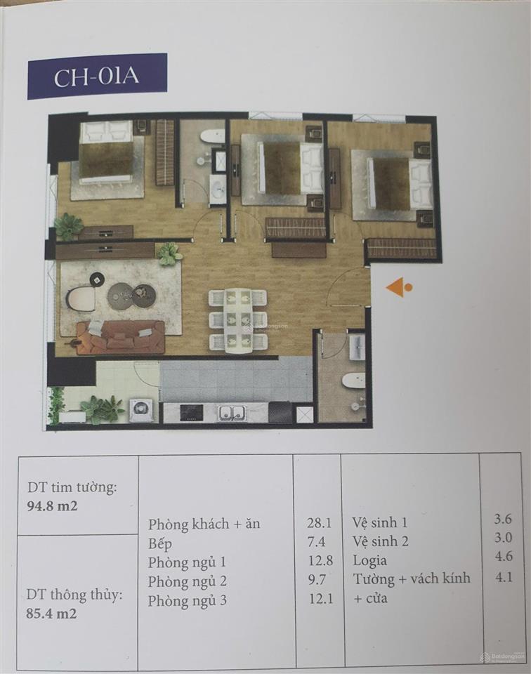 Cần bán căn góc 3pn tại bluegem tower nhận nhà tháng 8/2026