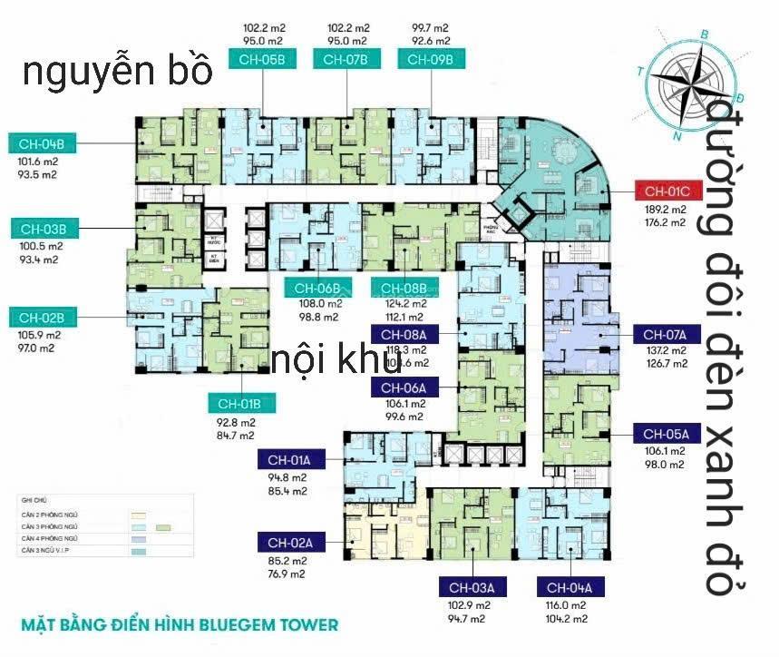 Cần bán căn góc 3pn tại bluegem tower nhận nhà tháng 8/2026