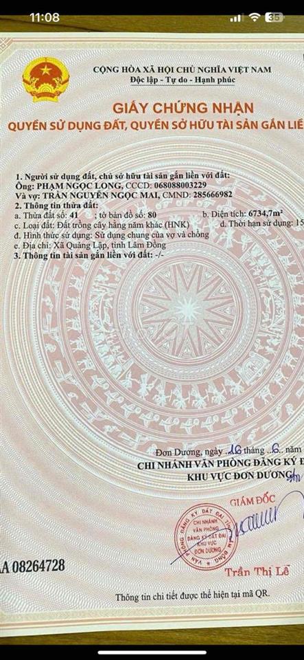 130tr/sào theo dự án đường Tân Sơn - Tà năng sắp thông đường