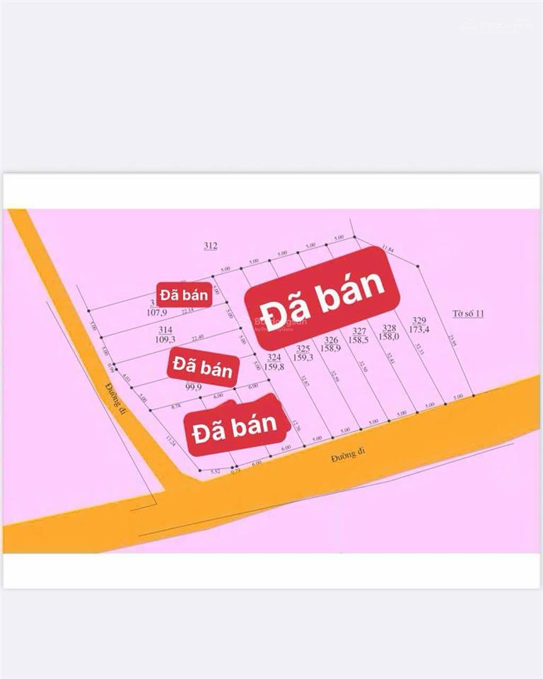 Đất thổ cư diên lâm giá rẻ 109m2 chỉ 260tr đường bê tông 8m