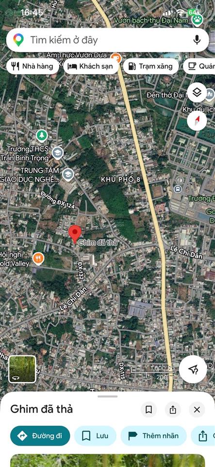 Bán 1.083m2 đất làm nhà vườn nghỉ dưỡng gần khu du lịch đại nam