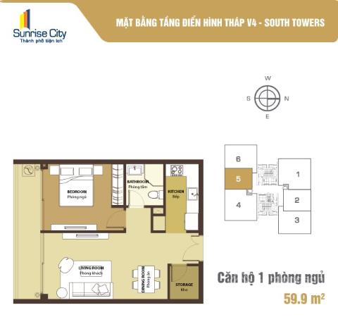 Căn hộ sunrise city south tầng 30 ngang 6,75m có ban công,có hỗ trợ bank