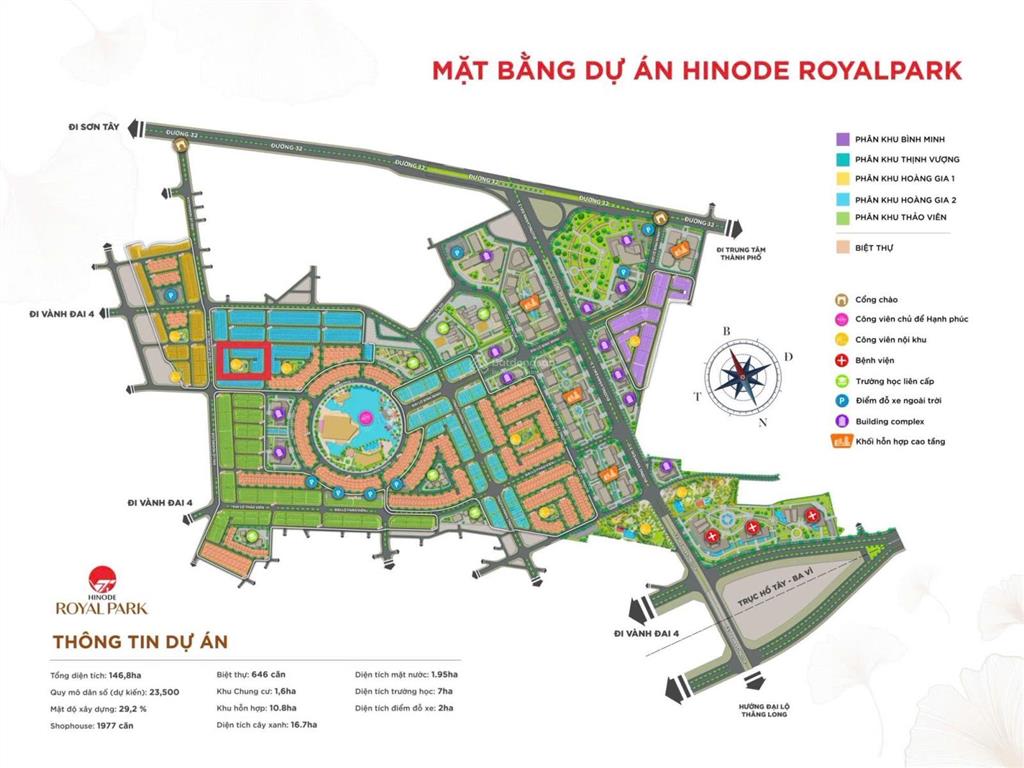 Chủ mót bán giảm sâu nhà lk hinode royal park, mặt đường trục chính hoàng gia 35m