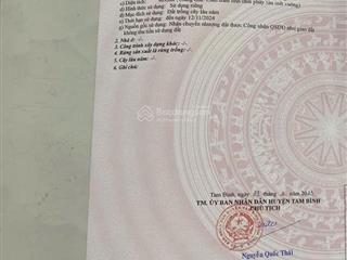 Bán đất ở 2mt, đh 48, ấp an phú, x.bình ninh, h.tam bình, t.vĩnh long 1,48 tỷ