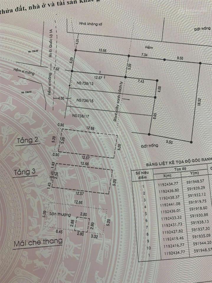 Bán nhà biệt thự giá rẻ 2mtnb 7m (xt) 738/11 quốc lộ 1a, p.b.h.hòa b, q.bt 9,49tỷ