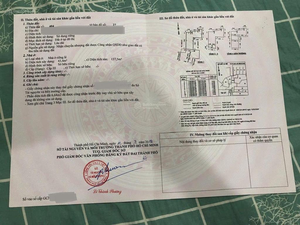 Bán nhà hẻm 4m (bg) hồng bàng, p.16, q.11 6,8 tỷ