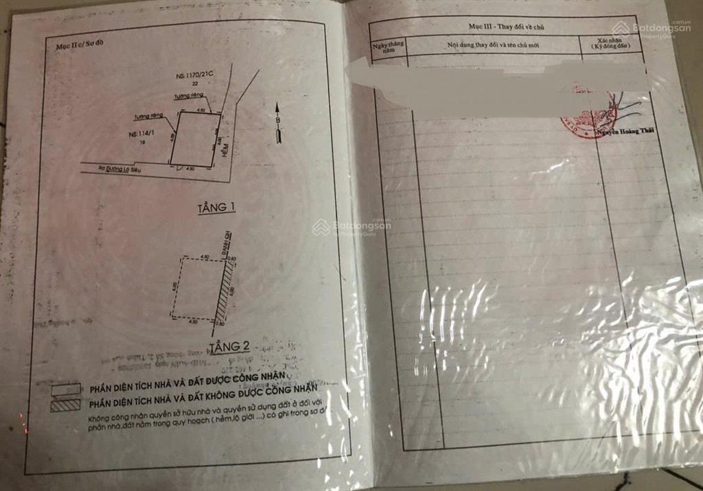 Bán nhà 2 hẻm 3m (ko xh) lò siêu, p.12, q.11 4,68 tỷ