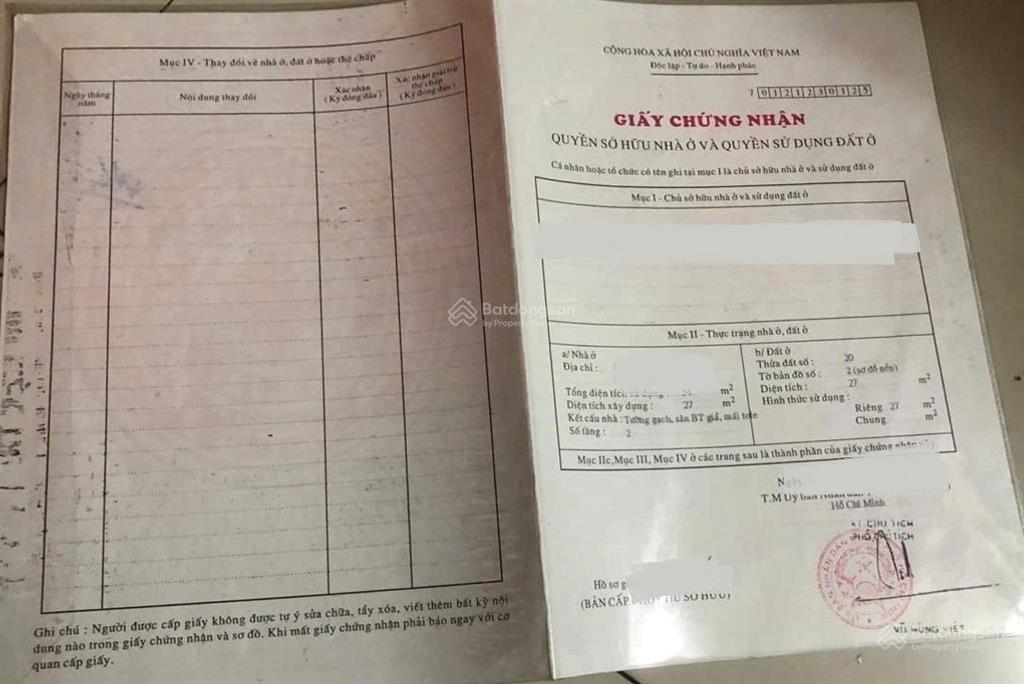 Bán nhà 2 hẻm 3m (ko xh) lò siêu, p.12, q.11 4,68 tỷ