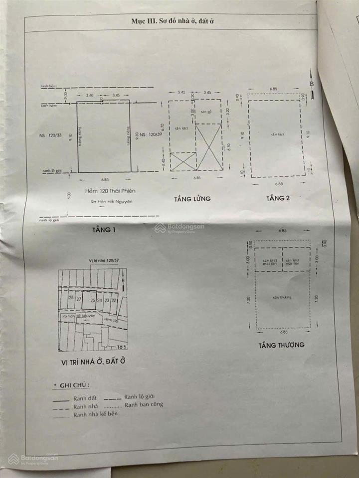 Bán nhà 2 hẻm 2m thái phiên, p.2, q.11, 5.9 tỷ.