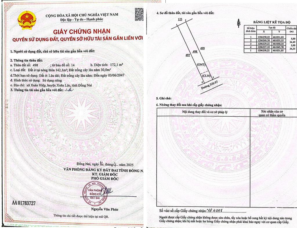 Chỉ 890 triệu  sở hữu ngay lô đất 170m có 140m2 thổ cư