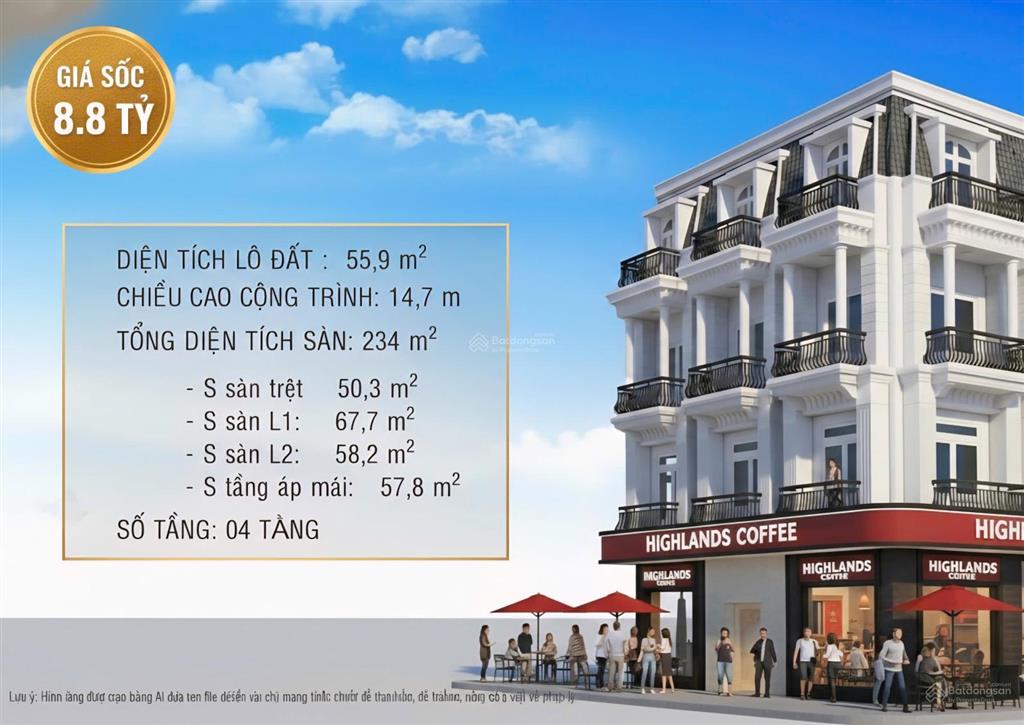 Bán nhà góc 13.57m mặt tiền  trực diện chợ cái vồn