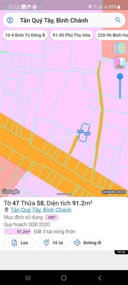 Bán nhà đinh đức thiện diện tích