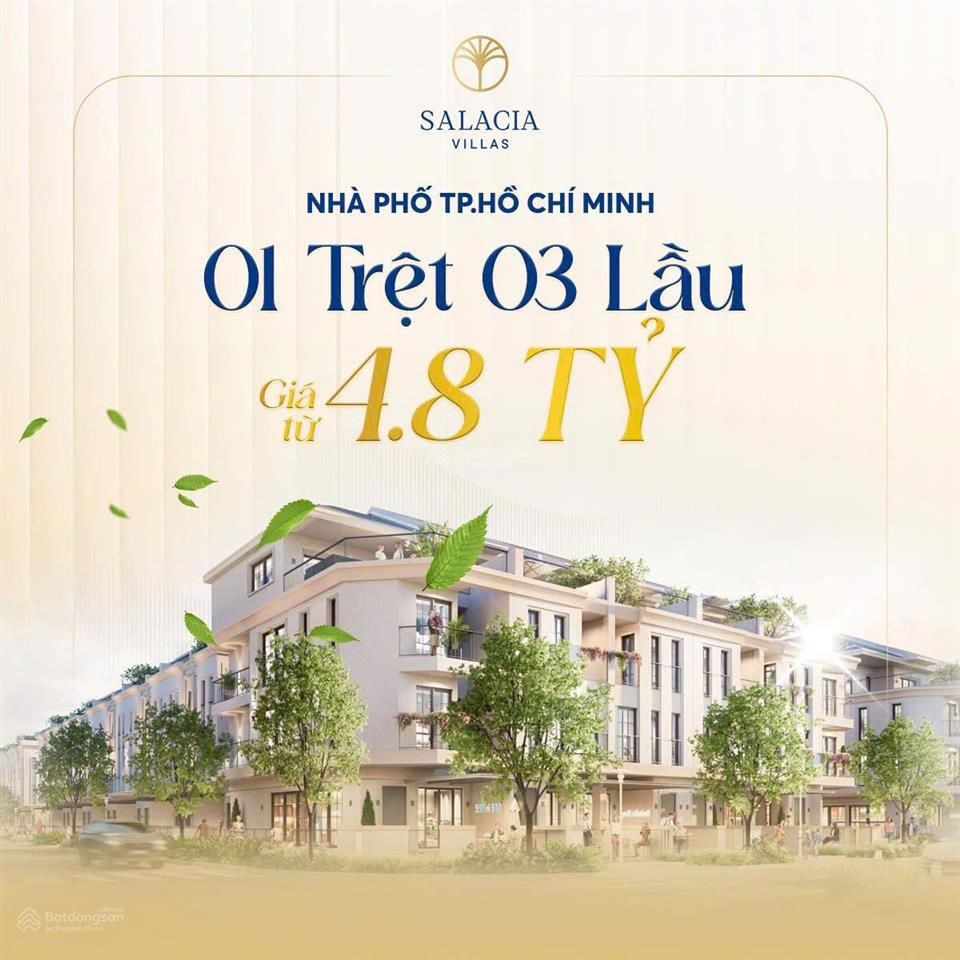 Salaciacompound villa, nhà phố chuẩn resort gđ1số lượng có hạn giá từ 4,7 tỷtrả chậm 48 tháng