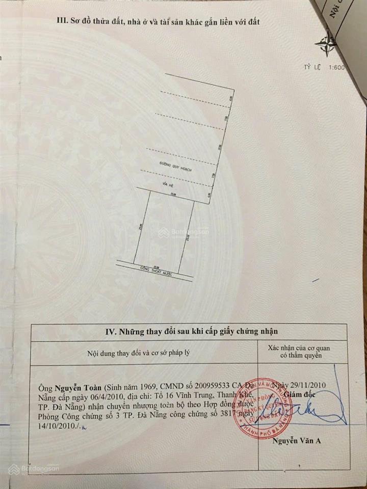 Bán đất đào duy tùng, hòa hải, ngũ hành sơn, đà nẵng, 18 tỷ, 375m2