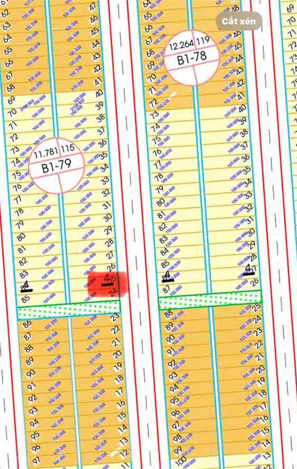 Bán cặp đất liền kề mt đường 7m5 cồn dầu 23, kẹp vệt cây xanh, dt 200m2, hoà xuân, đà nẵng