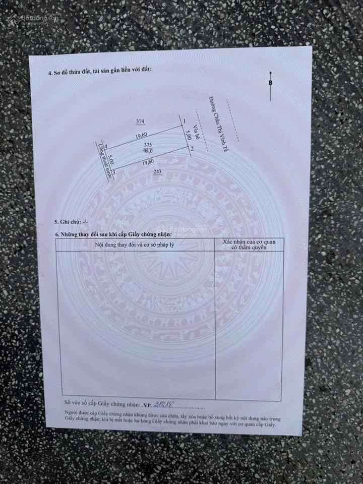 Bán đất tại châu thị vĩnh tế, 392m2, giá cực tốt, gần biển võ nguyễn giáp, gần bãi tắm mỹ khê