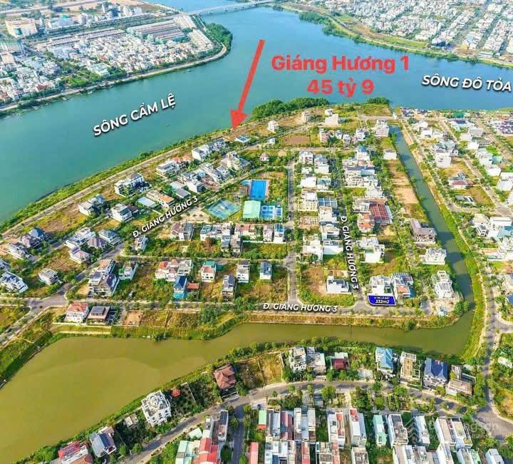 Lô đất biệt thự view sông khu euro 2 hoà xuân, đà nẵng.  0934 863 ***