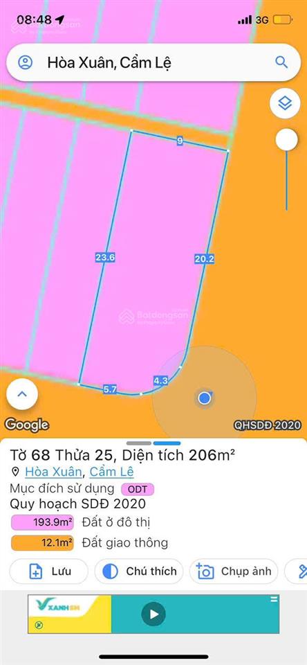 Lô góc 2 mặt tiền đẹp ngất ngay, nằm ngay ngã tư đường 10,5m lê sỹ và nguyễn quang chung