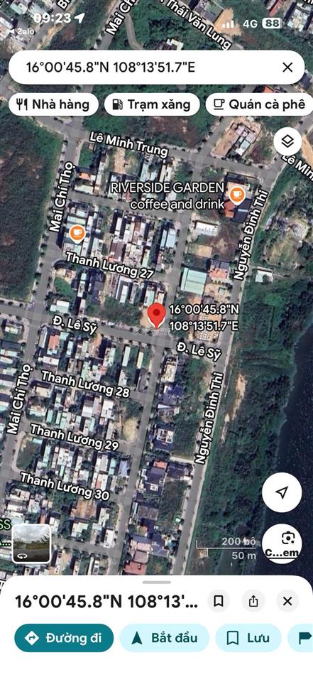 Lô góc 2 mặt tiền đẹp ngất ngay, nằm ngay ngã tư đường 10,5m lê sỹ và nguyễn quang chung