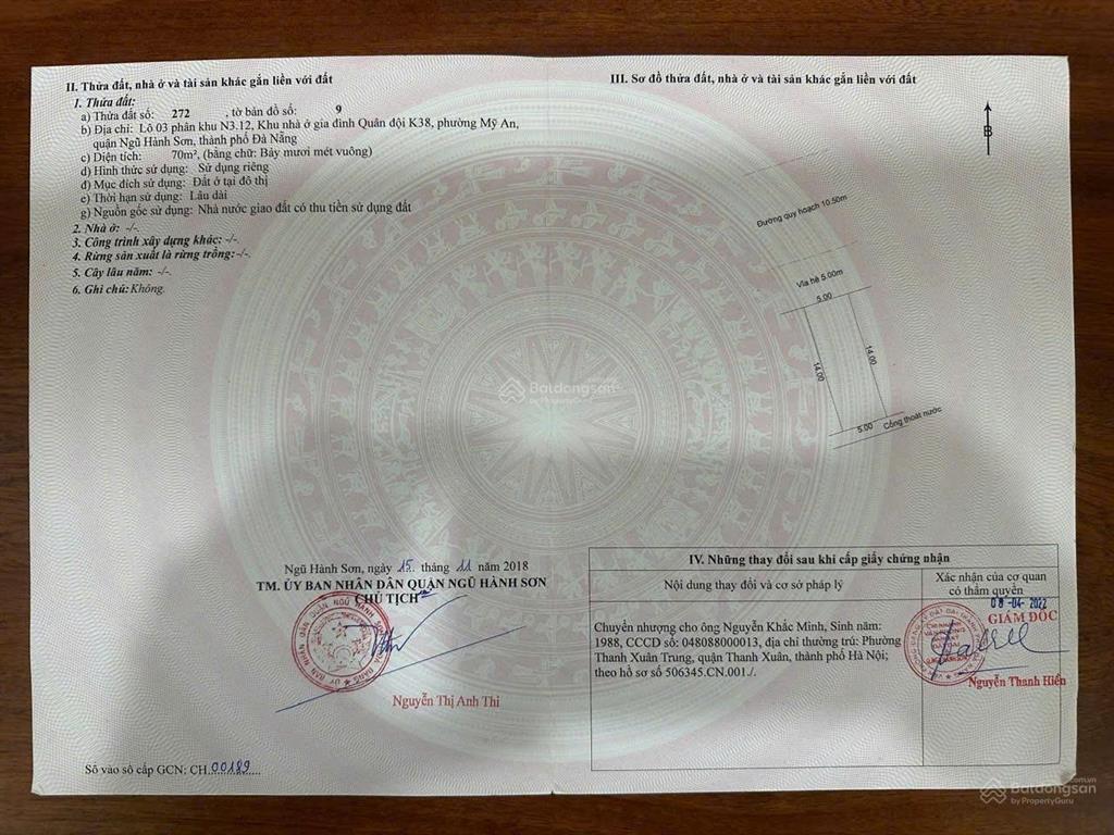 Bán 3 lô liền kề đường đỗ bá, ngũ hành sơn, đà nẵng, sát biển võ nguyên giáp.  0934 863 ***