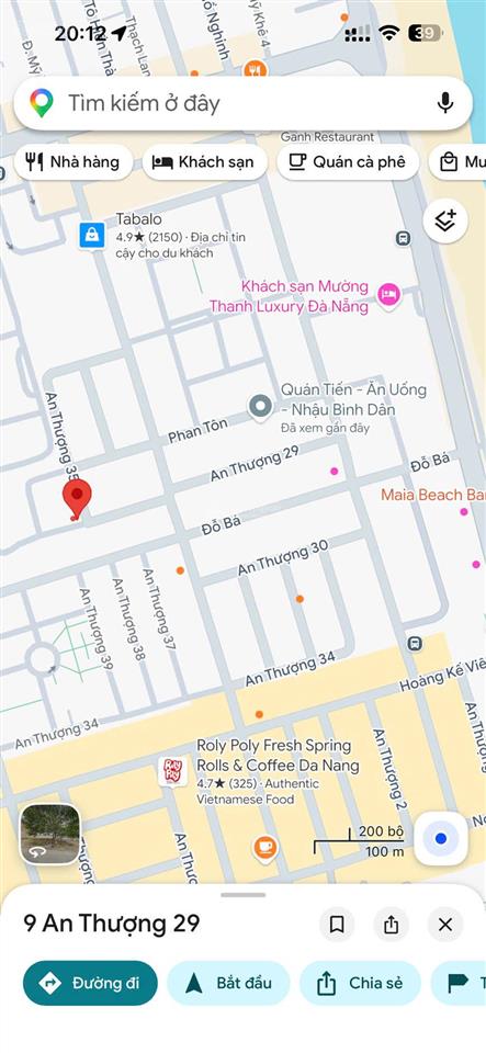 Bán góc an thượng 29, ngũ hành sơn, đà nẵng, sau lưng đỗ bá, vị trí cực sầm uất.  0934 863 ***