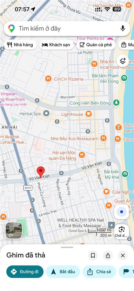 Bán lô đất mặt tiền võ văn kiệt, tt tài chính đà nẵng  0934 863 ***