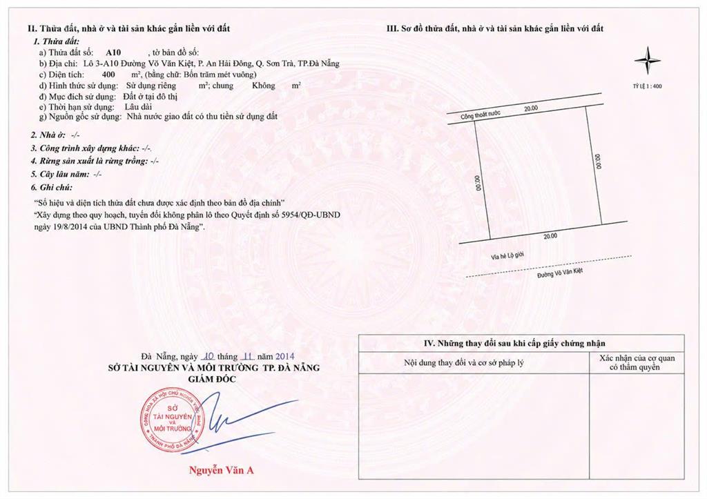 Bán lô đất mặt tiền võ văn kiệt, tt tài chính đà nẵng  0934 863 ***
