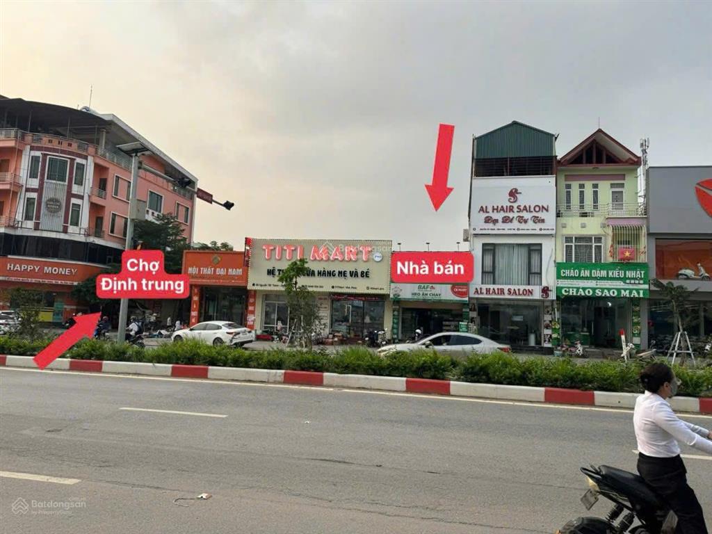 Cần bán nhà đất chợ định trung mặt chính nguyễn tất thành vĩnh yên