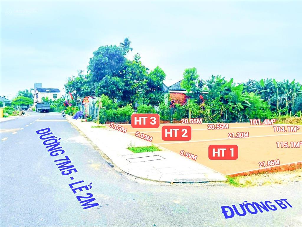 Đường hòn tàu  nam phước  đường 7m5  gần khu phố chợ giá 1 tỷ 1xxtr