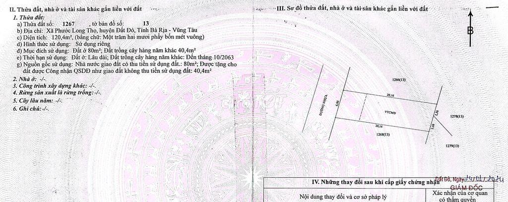 Bán lô đất MT KDC Phước Long Thọ