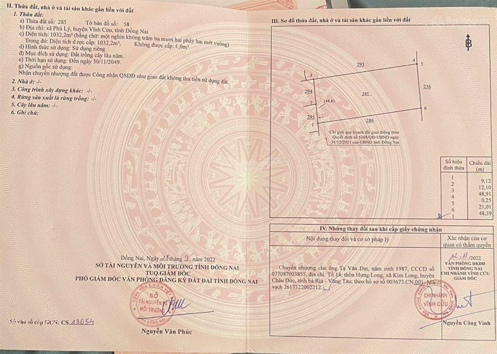 Bán gấp đất gần hồ trị an, rất hợp nghỉ dưỡng, thiên nhiên trong lành