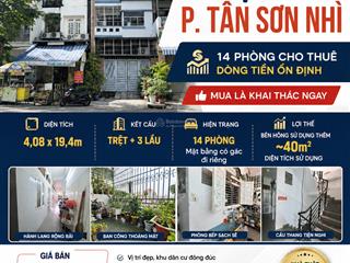 Bán nhà mặt tiền p. tân sơn nhì đang có dòng tiền tốt
