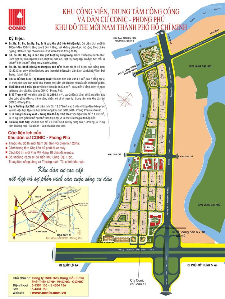 Bán đất nền dự án 126m2, 59 triệu / m2 tại nguyễn văn linh, phong phú, bình chánh, hcm