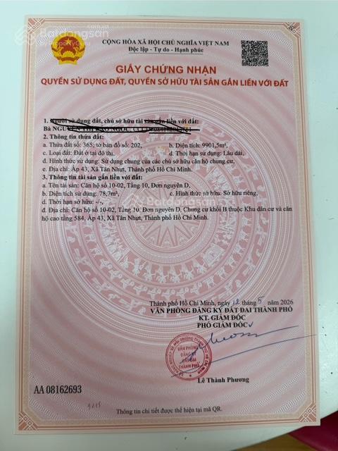 Bán cc tại conic boulevard, 2,8 tỷ, 85m2, 2pn + 2wc đã có sổ hồng 0977 954 ***