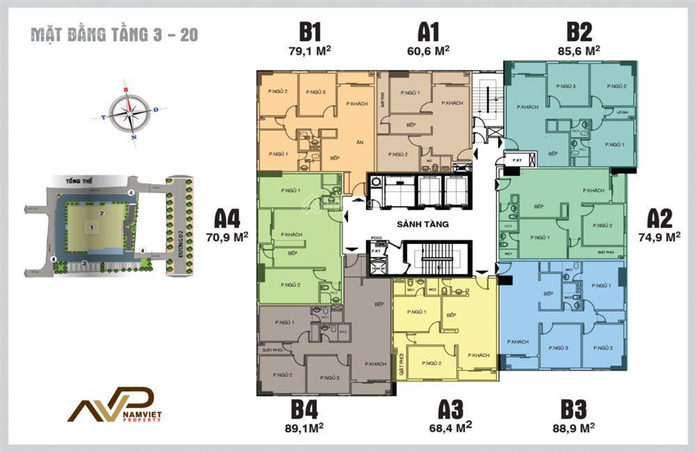 Bán cc 3pn, 2wc tại saigonland apartment, 5,6 tỷ, 78,2m2, bình thạnh, hcm