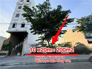 Chính chủ cần bán 200m2 mt công viên bờ quan  khu kinh doanh  nam hòa xuân
