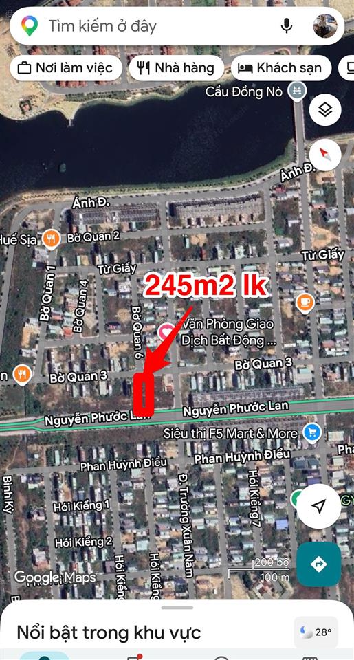 Chính chủ cần bán 200m2 mt công viên bờ quan  khu kinh doanh  nam hòa xuân