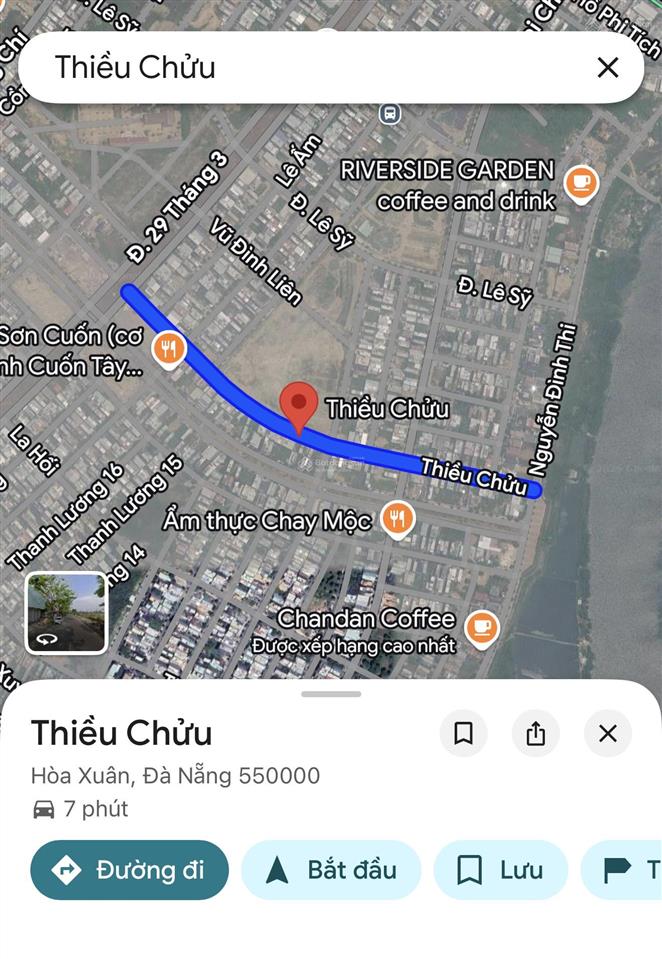 Chính chủ cần bán mặt tiền thiều chửu, hòa xuân, đà nẵng cc