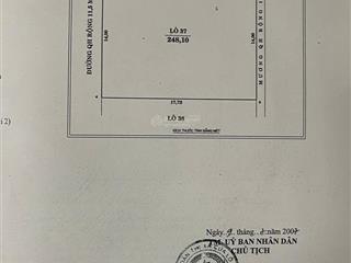 14m mặt tiền đường hồ nguyên trừng  nghi hương cửa lò  đối diện trung tâm thương mại lotte