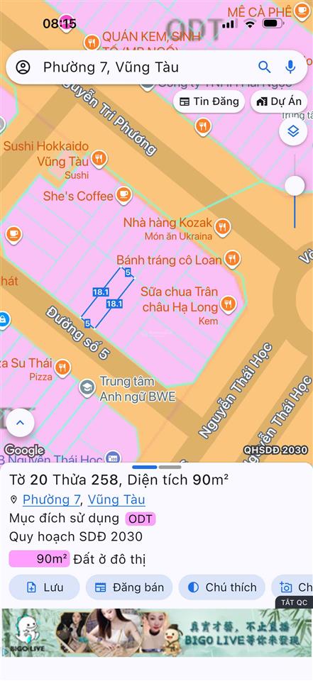 Bán nhà thô giá rẻ trung tâm thương mại  cách trục chính nguyễn thái học 25m, phường 7, vũng tàu