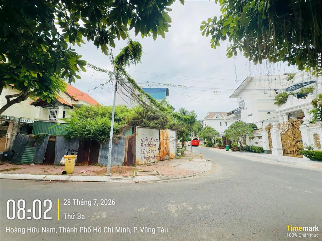 Bán đất xây biệt thự góc 2 mặt tiền khu á châu ngay biển bãi sau thùy vân, phường 2, tp. vũng tàu