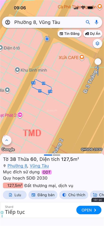 Bán đất khu biệt thự bình minh ngang 7,5m, ngay lotte, cách tháp tam thắng biển bãi sau 300m