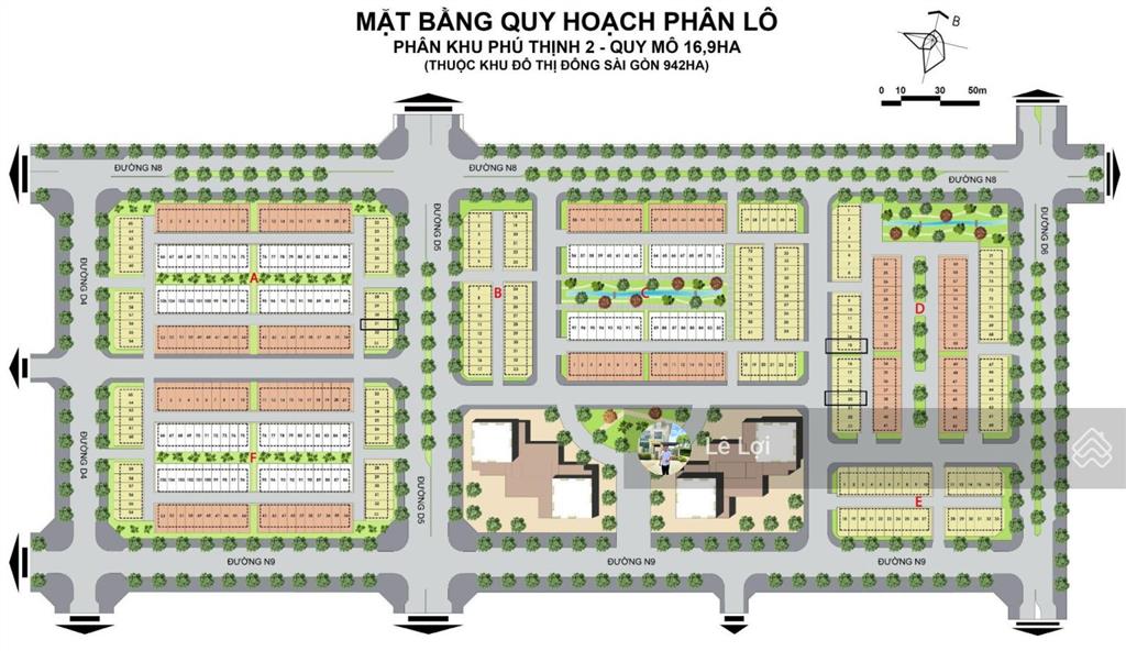Cần bán nền nhà phố đường 19m đối diện tttm thuộc dự án phú thịnh 2 giá chỉ 26,5tr/m2