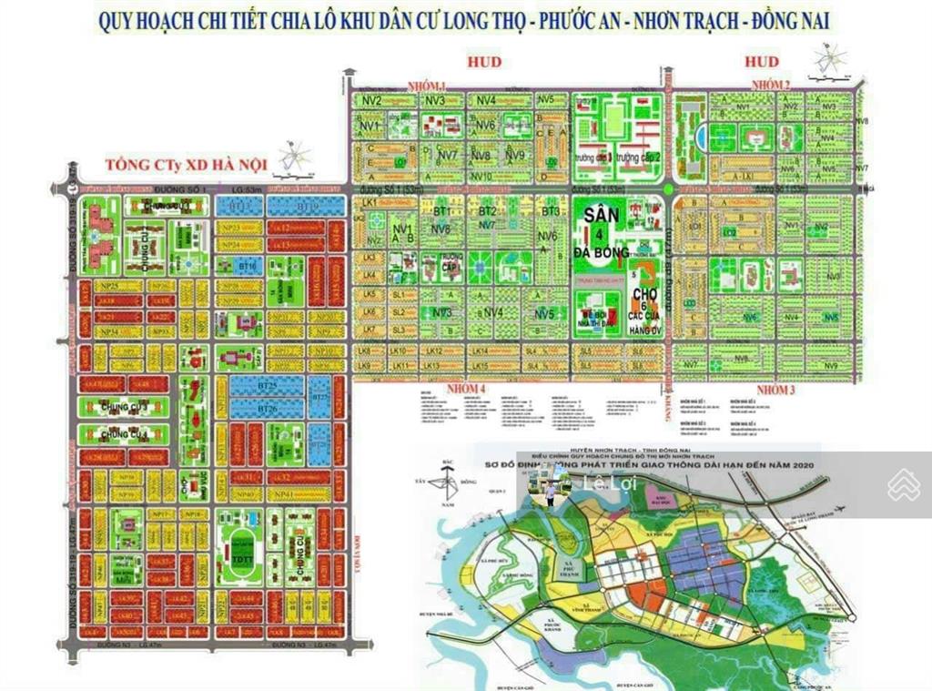 Bán nền nhà phố dự án hud nhơn trạch, diện tích 6x20.5m, đường 16m trục đường thông suốt 3 dự án