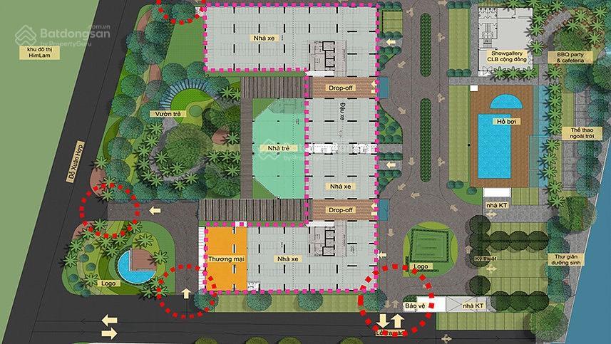 Cho thuê căn hộ chung cư flora anh đào dt 55m2, 2 phòng ngủ, 1wc, giá 6.5 tr/tháng